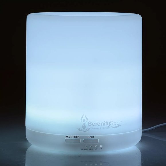 SerenitySpa 400mL Ultrasonic Essential Oil Diffuser LED 7 Color Aromatherapy Set - Picture 11 of 13